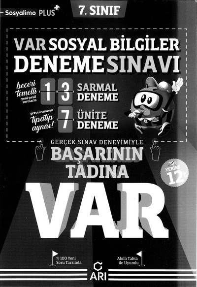 VAR SOSYAL BİLGİLER BAŞARININ TADINA VAR Zeta Fotokopi