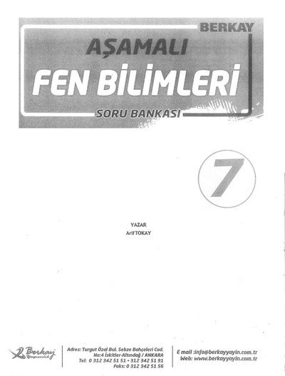 AŞAMALI FEN BİLİMLERİ SORU BANKASI