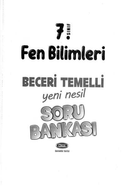 FEN BİLİMLERİ YENİ NESİL SORU BANKASI