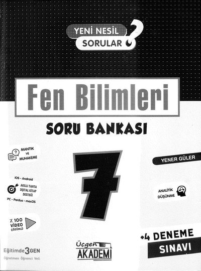 FEN BİLİMLERİ SORU BANKASI Zeta Fotokopi