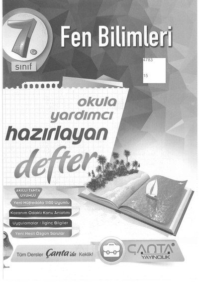 FEN BİLİMLERİ OKULA YARDIMCI HAZIRLAYAN DEFTER Zeta Fotokopi