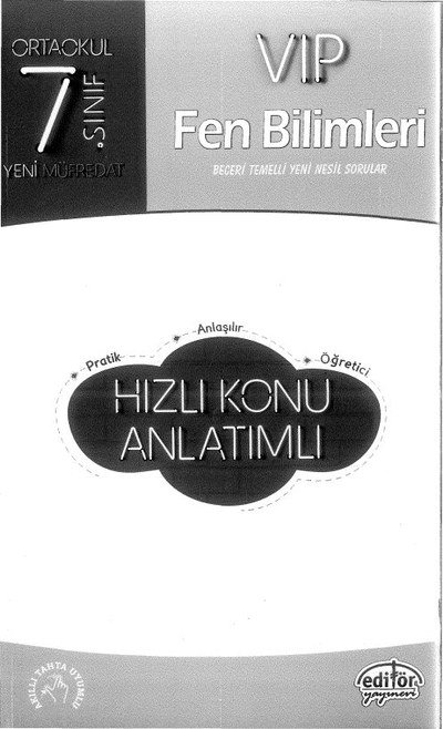 VIP FEN BİLİMLERİ HIZLI KONU ANLATIMLI Zeta Fotokopi
