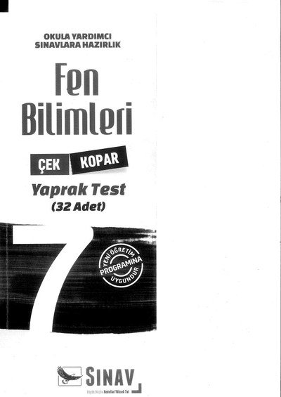 FEN BİLİMLERİ YAPRAK TEST 32 ADET