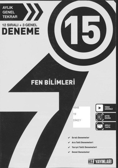 15 DENEME FEN BİLİMLERİ