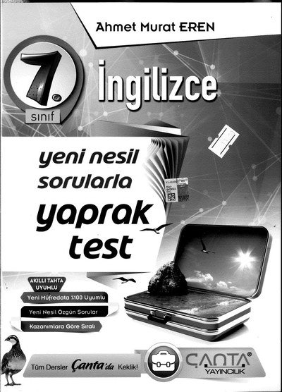İNGİLİZCE YENİ NESİL SORULARLA YAPRAK TEST Zeta Fotokopi