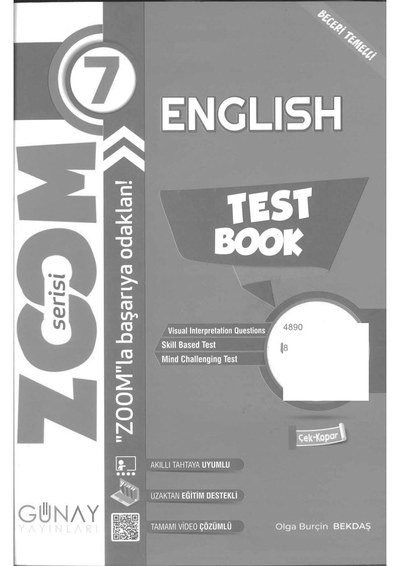 ENGLISH TEST BOOK ZOOM SERİSİ Zeta Fotokopi