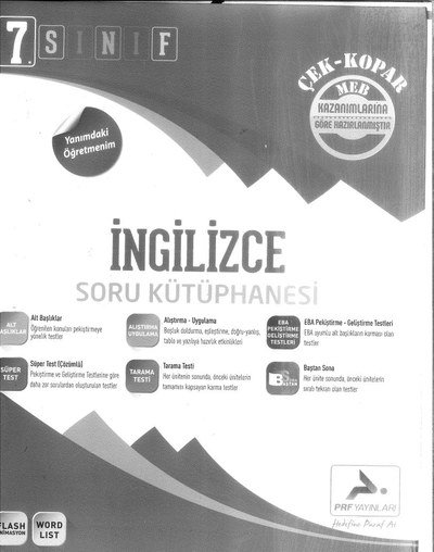 İNGİLİCZE SORU KÜTÜPHANESİ Zeta Fotokopi