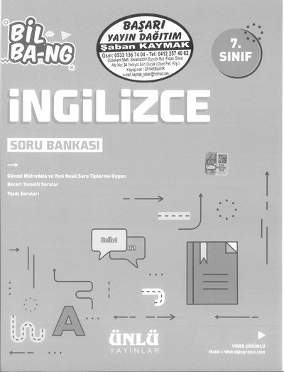 İNGİLİZCE SORU BANKASI BİL BA-NG Zeta Fotokopi