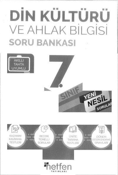 DİN KÜLTÜRÜ VE AHLAK BİLGİSİ SORU BANKASI Zeta Fotokopi