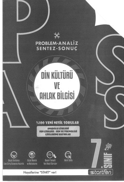 DİN KÜLTÜRÜ VE AHLAK BİLGİSİ %100 YENİ NESİL SORULAR Zeta Fotokopi