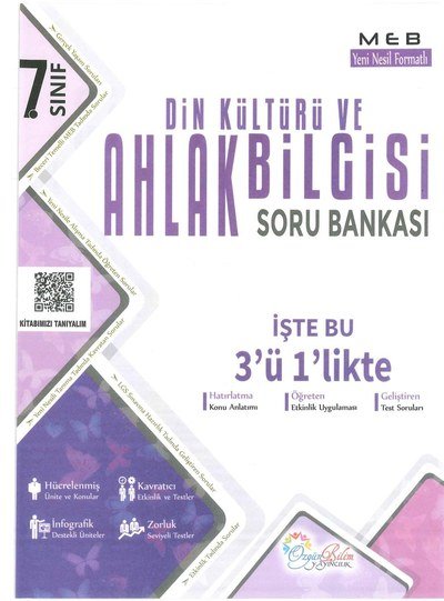 DİN KÜLTÜRÜ VE AHLAK BİLGİSİ SORU BANKASI İŞTE BU 3'Ü 1'LİKTE Zeta Fotokopi