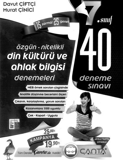 ÖZGÜN NİTELİKLİ DİN KÜLTÜRÜ VE AHLAK BİLGİSİ DENEMELERİ Zeta Fotokopi