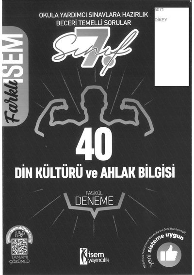 DİN KÜLTÜRÜ VE AHLAK BİLGİSİ FASİKÜL DENEME Zeta Fotokopi