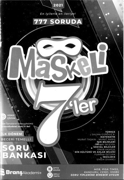 777 SORUDA MASKELİ 7'LER Zeta Fotokopi