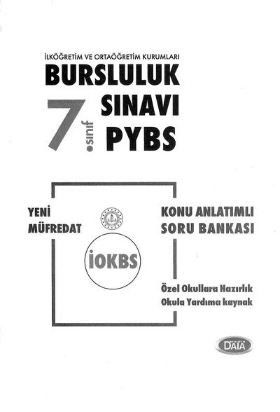 BURSLULUK SINAVI PYBS KONU ANLATIMLI SORU BANKASI Zeta Fotokopi