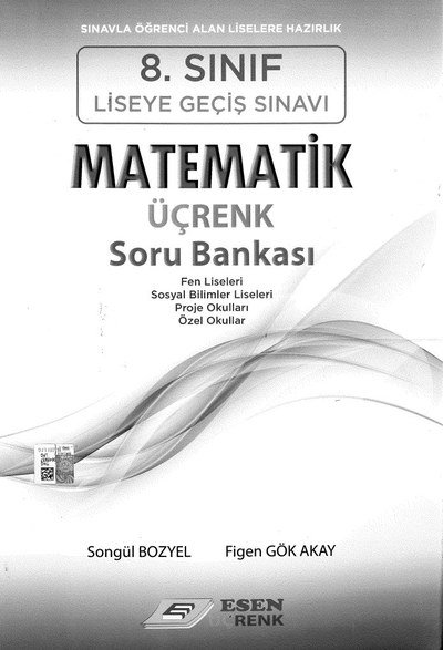 MATEMATİK ÜÇRENK SORU BANKASI Zeta Fotokopi