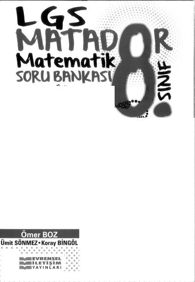 LGS MATADOR MATEMATİK SORU BANKASI