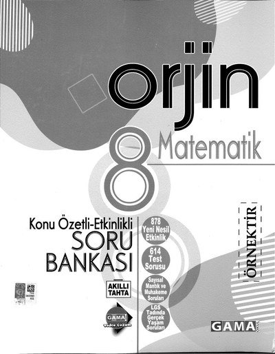 ORJİN MATEMATİK SORU BANKASI Zeta Fotokopi
