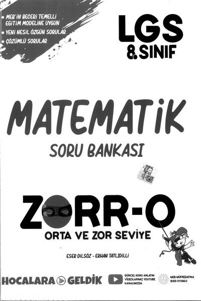 MATEMATİK SORU BANKASI ZORR-O Zeta Fotokopi