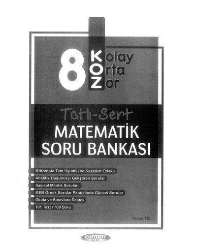 KOLAY ORTA ZOR TATLI SERT MATEMATİK SORU BANKASI Zeta Fotokopi