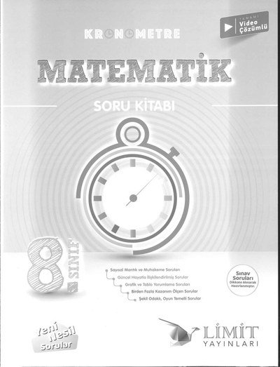 KRONOMETRE MATEMATİK SORU KİTABI Zeta Fotokopi