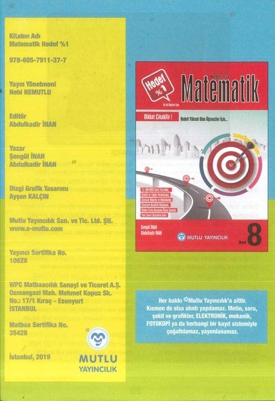 MATEMATİK HEDEF %1 Zeta Fotokopi