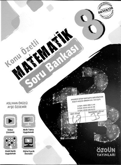 KONU ÖZETLİ MATEMATİK SORU BANKASI Zeta Fotokopi