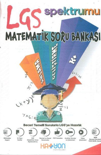 LGS SPREKTRUMU MATEMATİK SORU BANKASI Zeta Fotokopi