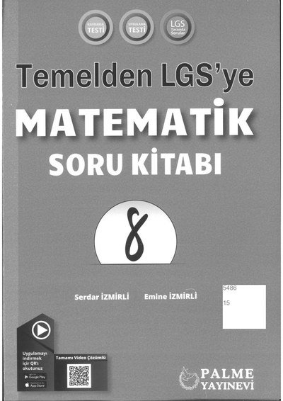 TEMELDEN LGS'YE MATEMATİK SORU KİTABI Zeta Fotokopi