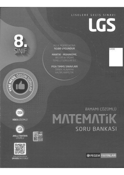 MATEMATİK SORU BANKASI TAMAMI ÇÖZÜMLÜ Zeta Fotokopi