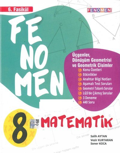 FENOMEN MATEMATİK SORU BANKASI 6. FASİKÜL Zeta Fotokopi