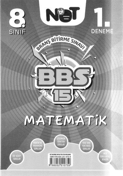 MATEMATİK BBS 15 Zeta Fotokopi