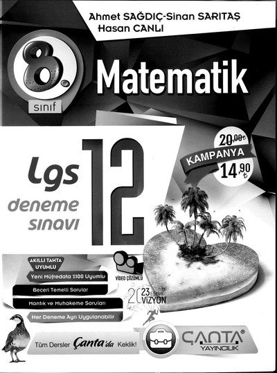 MATEMATİK LGS DENEME SINAVI 12 Zeta Fotokopi