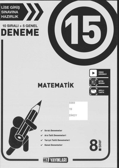 MATEMATİK 15 DENEME Zeta Fotokopi