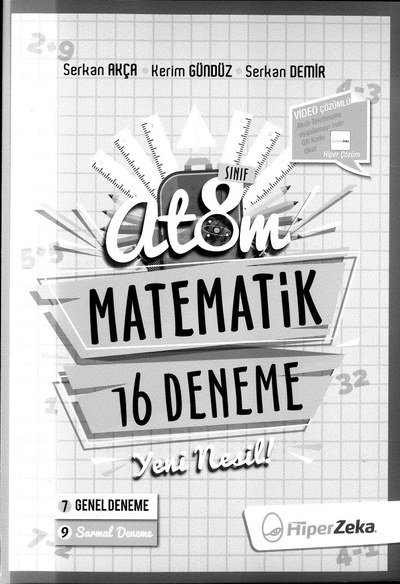 ATOM MATEMATİK 16 DENEME Zeta Fotokopi