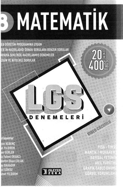 MATEMATİK LGS DENEMELERİ 20 DENEME Zeta Fotokopi