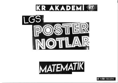 LGS POSTER NOTLAR MATEMATİK