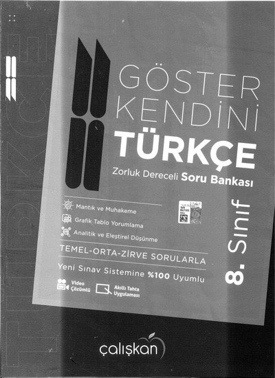 GÖSTER KENDİNİ TÜRKÇE SORU BANKASI Zeta Fotokopi