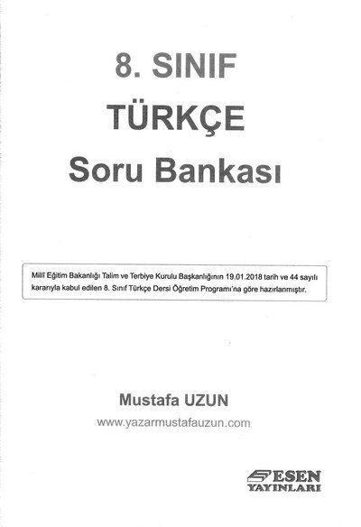 TÜRKÇE SORU BANKASI Zeta Fotokopi