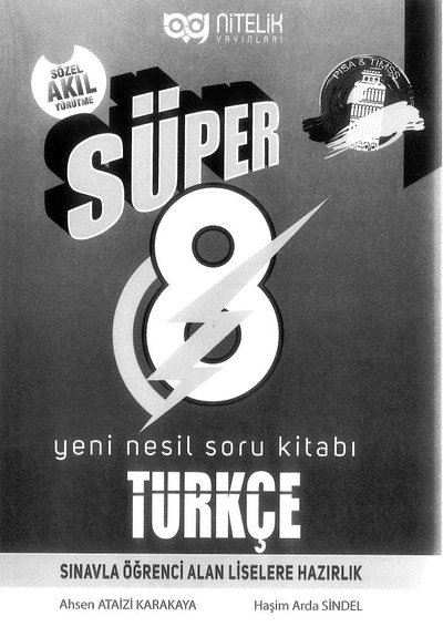 SÜPER YENİ NESİL SORU KİTABI TÜRKÇE Zeta Fotokopi