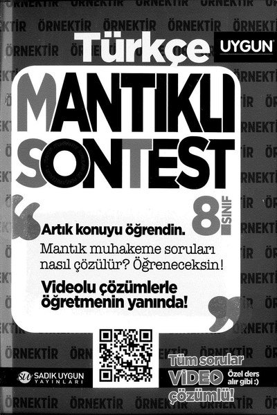 TÜRKÇE MANTIKLI SON TEST Zeta Fotokopi
