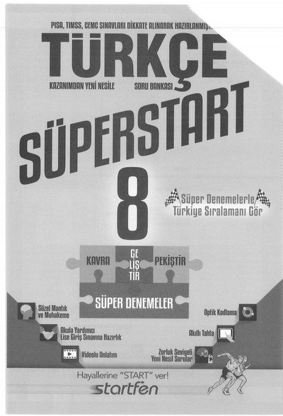 TÜRKÇE SORU BANKASI SÜPERSTART SÜPER DENEMELER