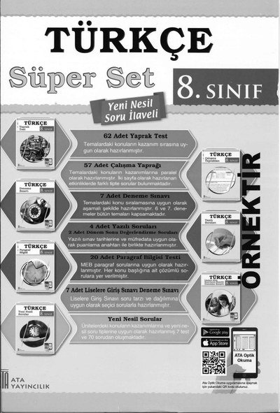 TÜRKÇE SÜPER SET YENİ NESİL SORU İLAVELİ Zeta Fotokopi