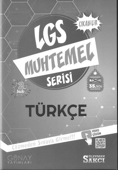 LGS MUHTEMELSERİSİ TÜRKÇE Zeta Fotokopi