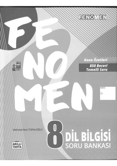 FENOMEN DİL BİLGİSİ SORU BANKASI