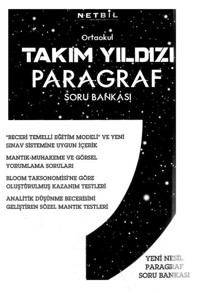ORTAOKUL TAKIM YILDIZI PARAGRAF SORU BANKASI Zeta Fotokopi