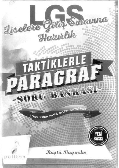 LGS LİSELERE GİRİŞ SINAVINA HAZIRLIK PARAGRAF SORU BANKASI Zeta Fotokopi