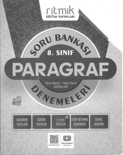 SORU BANKASI PARAGRAF DENEMELERİ YENİ NESİL SORULAR Zeta Fotokopi
