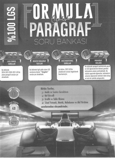 FORMULA SORU BANKASI PARAGRAF Zeta Fotokopi