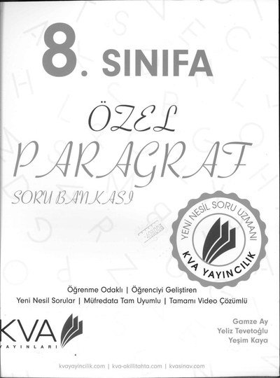 ÖZEL PARAGRAF SORU BANKASI Zeta Fotokopi